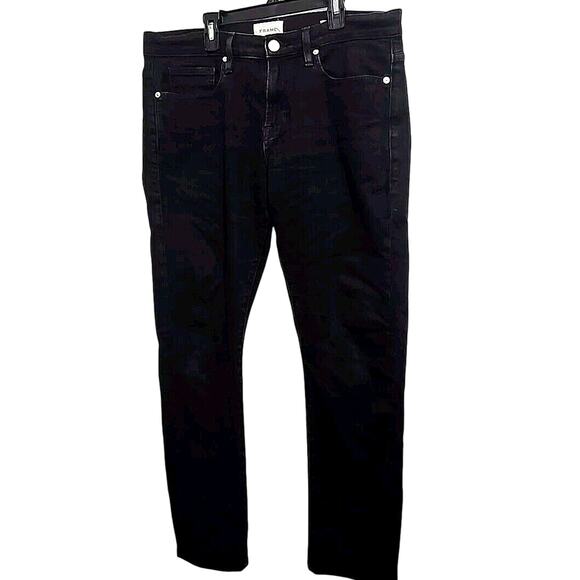 Frame L'Homme Men's Slim Fit Jeans Black Size 34x28 - Picture 1 of 8